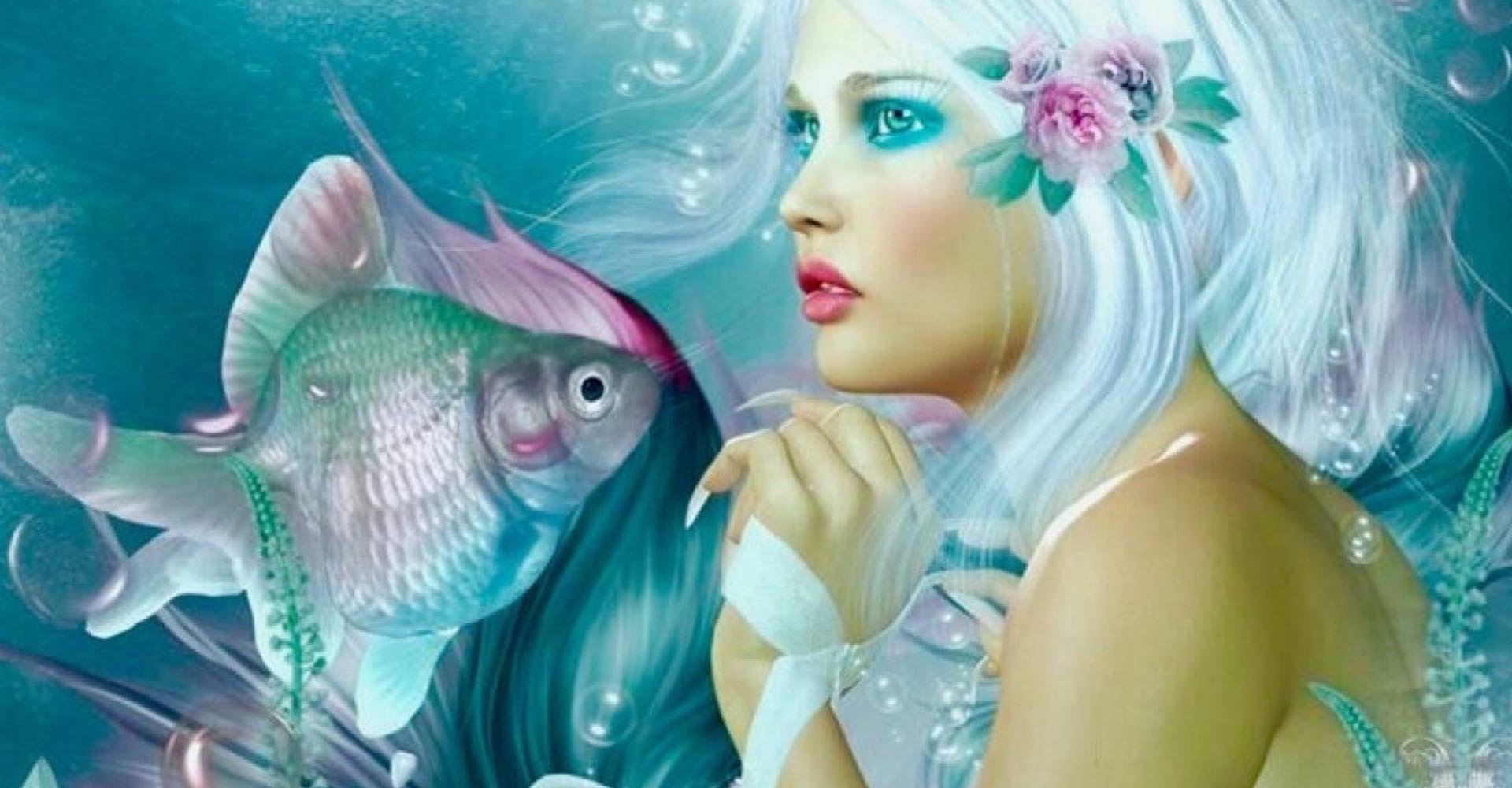 Женщины золотые рыбки. Девушка с рыбой. Образ девушки рыбы. Красивые русалки. Девушка рыбка.
